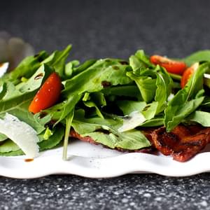 Grilled Bacon Salad with Arugula and Balsamic