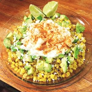 Esquites – Mexican Grilled Corn Salad with Avocado
