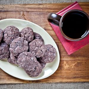 Thyme Flaxseed Rice Crispies Dark Chocolate Cookies