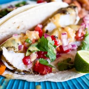 Margarita-Glazed Fish Tacos