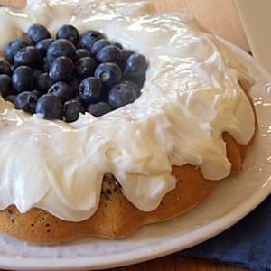 Blueberry Cake with Lemon Buttercream