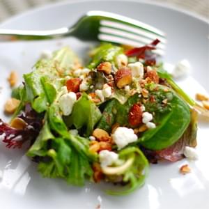 Smoked Almond and Goat Cheese Salad