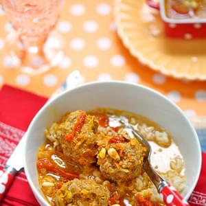 Veal and Pork Meatballs with a Carrot Sauce