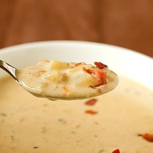 Cheddar and Ale Soup with Potato & Bacon