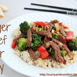 Ginger Beef and Broccoli Stir Fry