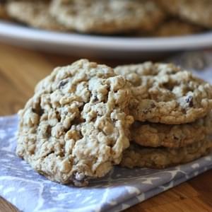 Soft Chewy Oatmeal Chocolate Chip Cookies ~ Gluten Free or Not