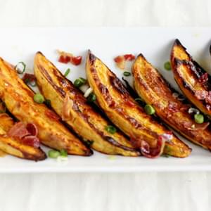 Sweet Potato Wedges with Bacon Vinaigrette