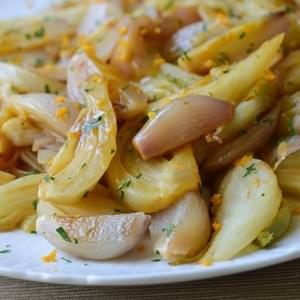 Braised Fennel and Shallots with Parsley and Orange Zest