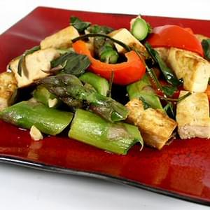Thai-Style Basil Tofu and Asparagus