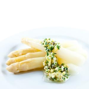 White Asparagus with Sauce Gribiche