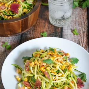 Roasted Corn & Zucchini Salad with Chili Lime Vinaigrette