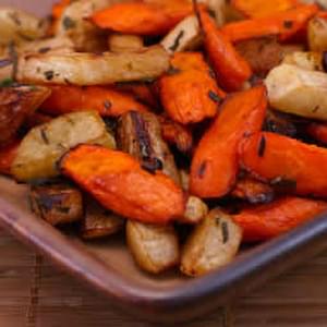 Roasted Carrots and Turnips with Herbs