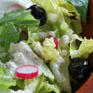 Creamy Feta-Red Wine Vinegar Salad Dressing