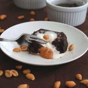 Molten Chocolate Peanut Butter Cake – Low Carb and Gluten-Free