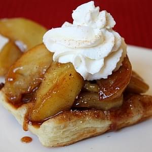 Caramelized Apple Waffle Pastries