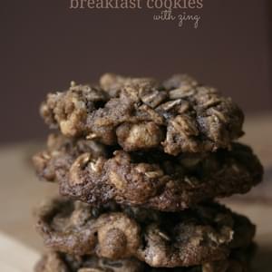 Double Chocolate Breakfast Cookies with Zing