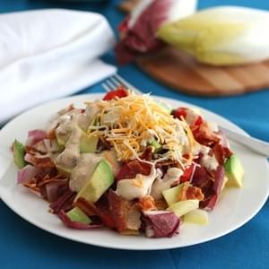 Endive Avocado & Bacon Salad with Chipotle Ranch Dressing