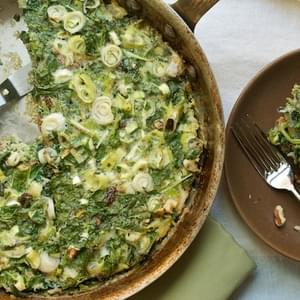 Iranian Kuku, or Baked Spinach & Herb Omelet