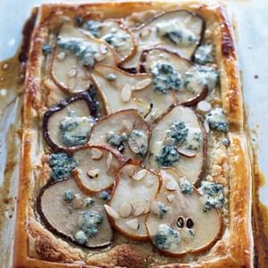 Warm Pear and Blue Cheese Tart