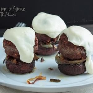 Philly Cheese Steak Meatball (Low Carb and Gluten Free)