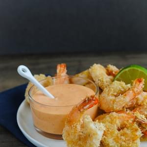 Baked Coconut Shrimp with Creamy Sweet Chili Sauce