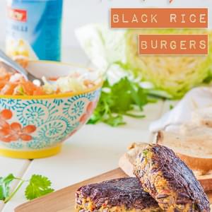 Thai Pumpkin Black Rice Burgers {vegan + gluten free}