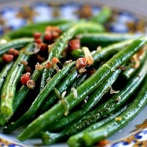 Green Beans with Shallots and Pancetta