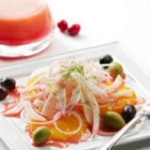 Orange, Olive and Fennel Salad with Cranberry Vinaigrette
