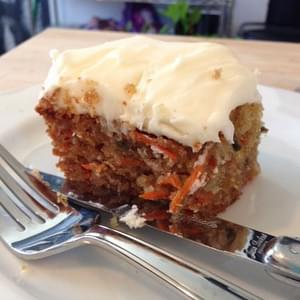 Carrot Cake with Orange Cream Cheese Frosting
