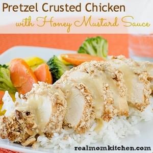 Pretzel Crusted Chicken with Honey Mustard Sauce