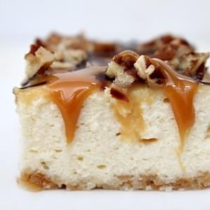 Caramel- Pecan Cheesecake Bars