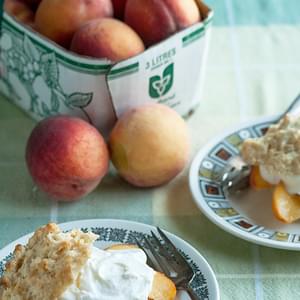 Ginger Shortcakes with Fresh Peaches