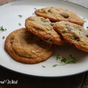 Sea Salt and Thyme Chocolate Chip Cookies (Great Food Blogger Cookie Swap)