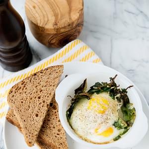 Baked Egg and Kale Cups