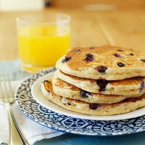 Blueberry Yogurt Multigrain Pancakes