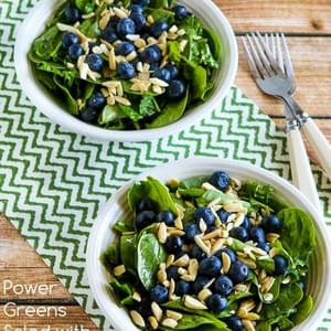 Power Greens Salad with Blueberries and Almonds