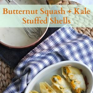 Butternut Squash and Kale Stuffed Shells