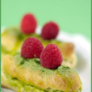 Matcha Tea Éclairs and Choux Pastry Stories