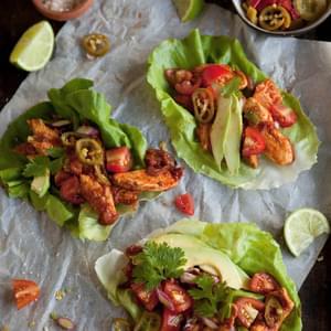 Lettuce ‘tacos’ With Chipotle Chicken
