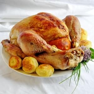 Orange and Clove Brined Roast Turkey