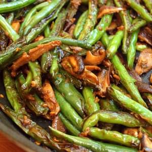 Stir-Fried Szechuan Green Beans & Shiitake Mushrooms