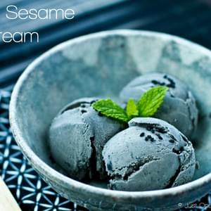 Black Sesame Ice Cream