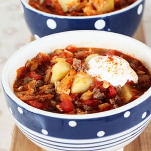 Slow Cooker Beef Goulash Soup