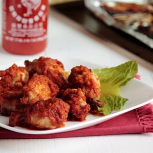 Sweet & Spicy Peanut Chili Chicken Wings