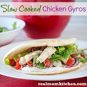 Slow Cooked Chicken Gyros