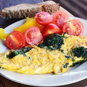 Cheesy Spinach Omelet