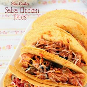Slow Cooker Salsa Chicken Tacos & Rice Bowls