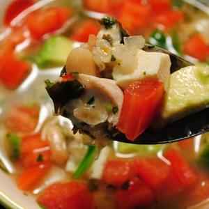 Mexican Tofu & Rice Slow Cooker Soup