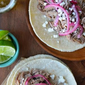 Simple Slow Cooker Pulled Pork Tacos
