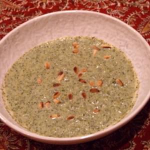 Creamy Broccoli Soup w/ Mustard, Basil & Oregano